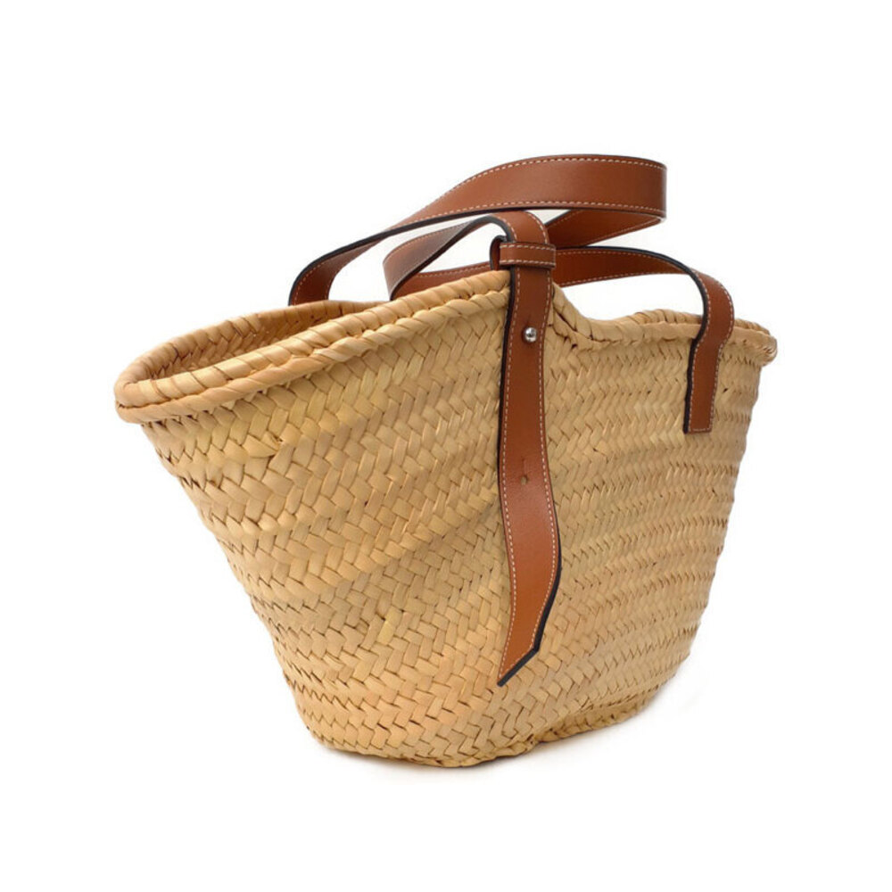 Loewe Bag woven palm calfskin Paula leaf Ibiza Tan anagram Basket leather